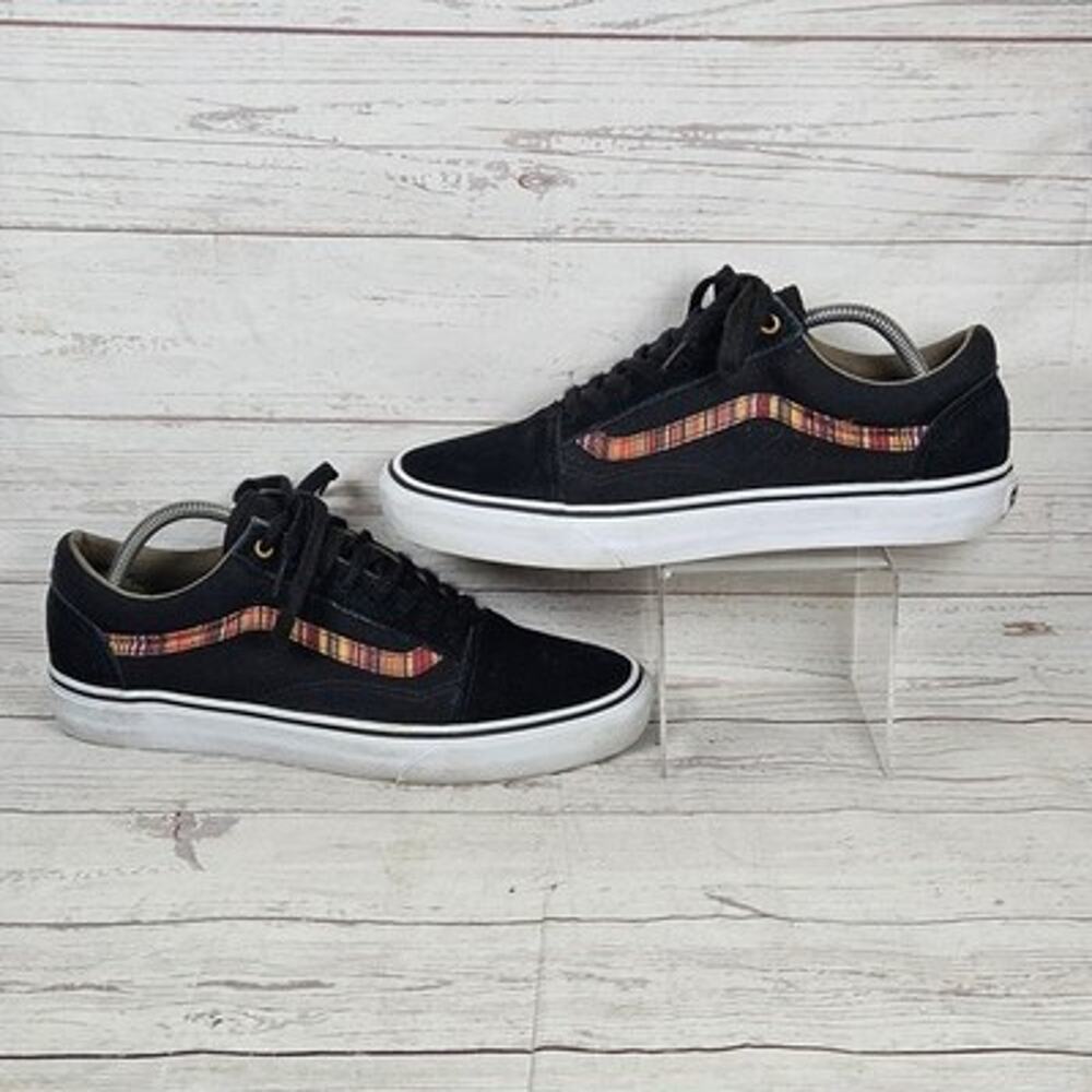 Vans Old Skool Indo Pacific Men's 10 Black Woven Serape Stripe Skate Shoes